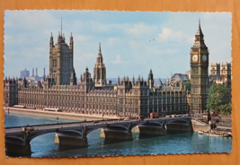 Postcard - The Houses of Parliament &amp; Westminster Bridge, London, England - $5.49