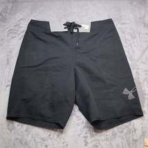 Under Armour Heatgear Loose Fit Board Shorts Adult 34 Black Athletic - $19.68