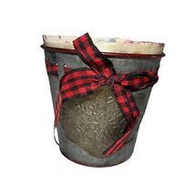 Used Christmas/Winter Planter Pot, Small Plant Pot For Indoor Or Outdoor - $16.71