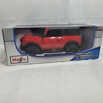 2021 Ford Bronco Wildtrak Maisto Diecast Car Rapid Red 1:18 Scale Specia... - $40.75