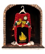 Merry Bright Holiday FIREPLACE Sweater Pet Christmas Halloween Dog Costu... - $17.58 CAD