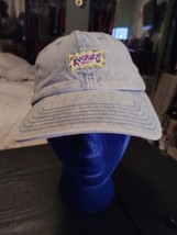 Rugrats Vintage Denim Hat Nickelodeon Acid Wash Jean Adjustable Strap Cap OSFA - £10.99 GBP