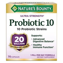 Nature&#39;s Bounty Ultra Strength Probiotic 10 Capsules 70 Ct Digestive Support - $36.39