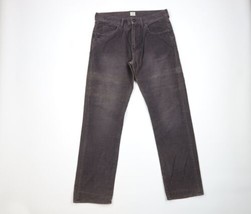 J Crew Mens Size 33x32 Faded Straight Leg Corduroy Chino Pants Gray Cotton - £35.79 GBP