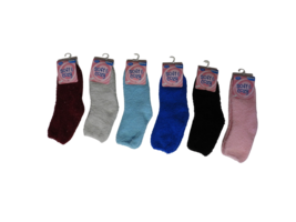 6 Pair Pack Women&#39;s Butter Soft Beauty Solid Fuzzy Socks Beautiful Comfo... - £10.11 GBP