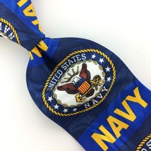 Steven Harris United States Navy Logo Blue Tie Necktie Tie Novelty I14-324 New - £19.46 GBP