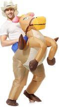 New in Package Blow Up Horse Rider Cowboy Costume Inflatable Pony Dress ... - $34.58