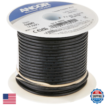 Ancor 102010 Tinned Copper Wire 16 AWG Black 100ft Marine Grade - $44.37