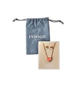  Indigo Authority Elliana Pave Heart + Earring Set  NIB - $446.94 MXN