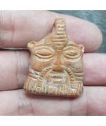 Antique Jewelry king&#39;s face Bead Amulet Engraved - $2,069.66 MXN