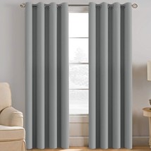 Curtains 96 Inches Long Blackout Room Darkening Thermal Insulated, 1 Panel - £24.87 GBP