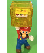 Super Mario with Spinning Yellow Block Slot Machine 5&quot; Figure Toy Nintendo - £4.63 GBP
