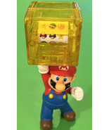 Super Mario with Spinning Yellow Block Slot Machine 5&quot; Figure Toy Nintendo - $5.89