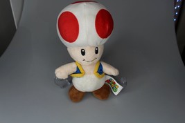 2019 Nintendo Super Mario Bros Red Toad Mushroom 8” Plush Stuffed - £7.75 GBP