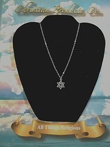 Men/Women Religious Fashion Double Silver Star of David Pendant - $8.90