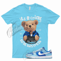 CRIME T Shirt for N Dunk Low Argon Blue Flash Marina Dutch UNC Powder Wh... - $23.08+