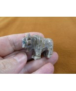 (Y-BUF-45) little gray BUFFALO calf bison figurine stone gemstone SOAPST... - $12.10 CAD