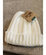 NWT Northeast Outfitters Cozy Cabin Beanie, White, Chunky Knit, Adult - £11.58 GBP