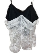 NEW Just Polly Lace Camisole Tank Top L Milkmaid Babydoll Coquette Romantic NWT - $349.31 MXN
