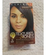 Clairol Textures &amp; Tones Permanent Hair Color ~ 1B Silken Black - £5.38 GBP