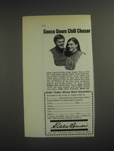 1974 Eddie Bauer Goose Down Chest Protector Advertisement - £14.48 GBP
