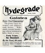 Hydegrade Galatea Premier Fabric 1909 Advertisement Dress Making Crafts ... - €25,77 EUR