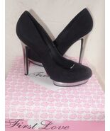 First Love By Penny Loves Kenny Black Pumps Size 6.5 new - $1,228.74 MXN
