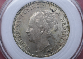 Netherlands 1931 Wilhelmina 1 Gulden Silver Coin - $29.99