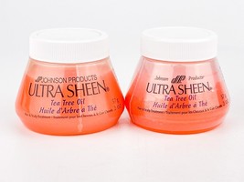 Ultra Sheen Johnson Product Tea Tree Oil Hair Scalp Treatment 2oz Lot of2 Travel - £19.41 GBP