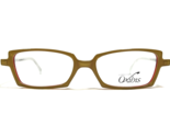 Oxibis Brille Rahmen MANGA 2 Senf Gelb Rot Silber Cat Eye Mcm 50-16-142 - $64.89
