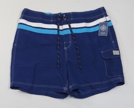 Chaps Navy Blue Board Shorts Swim Trunks Boardshorts Brief Liner Men&#39;s NWT - $33.74