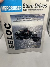 Seloc Mercruiser Stern Drives 1964 - 91 Repair Manual Type I MR Alpha Br... - $32.66