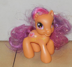 2009 My Little Pony Scootaloo G3.5 MLP Hasbro Orange Purple Sparkly - £11.34 GBP