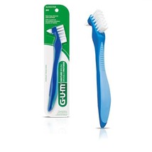 GUM Denture Brush - Dual Headed Hard Bristle Toothbrush for Dentures &amp; A... - $6.82