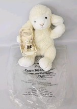 AVON Fluffles Prayerful Thoughts Plush Lamb with Lamb Figurine With Tags  - $16.78