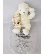 AVON Fluffles Prayerful Thoughts Plush Lamb with Lamb Figurine With Tags  - $16.78