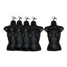 New Female Torso Mannequin Forms Black - 5PK - $79.43