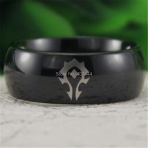 Free Shipping Hot Sales 8MM Black Dome World of Warcraft Horde Men&#39;s Comfort Tun - £29.27 GBP