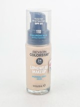 Revlon ColorStay Liquid Foundation Natural Finish Ivory 110 Normal Dry S... - $9.70