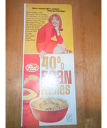 Vintage Post 40% Bran Fakes Cereal Print Magazine Advertisement 1966 - £4.47 GBP