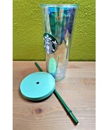  Starbucks Acrylic Iridescent Rainbow Siren Scales 2019 24oz Cold Cup Tu... - $31.98