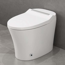 Smart Heated Toilet: Auto Flush &amp; Foot Sensor - $347.99