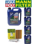 Oil Change Kit w/LIQUIMOLY 10W-60 + MANN FIlter HU926/5z BMW M3 4.0L 200... - $3,321.57 MXN