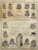 National Cash Register Advertisement Metal Sign - $735.50 MXN