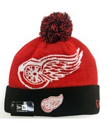 New Era NHL Detroit Red Wings Cuffed Knit Hat with Pom - $27.42 CAD