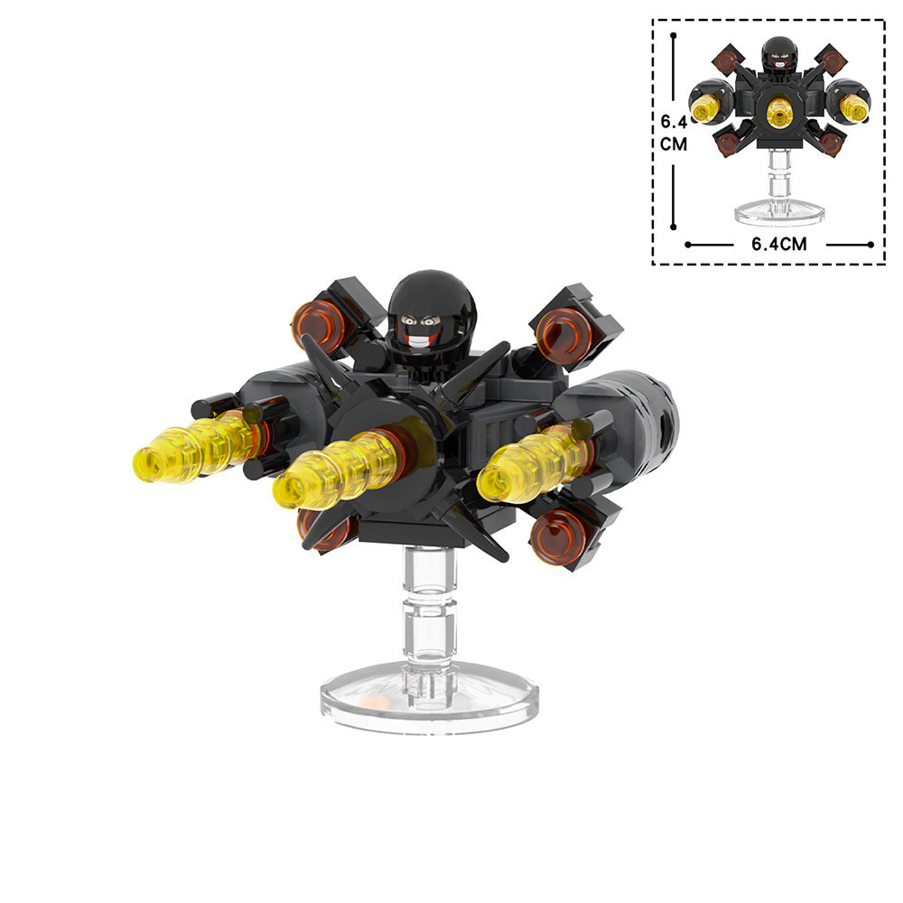 1pc Skibidi Toilet Mech Jet Building Block with Pilot Figure - $6.60