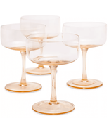 Oake Stackable Coupe Glasses, Set of 4, Created for Macy&#39;s - Amber - $29.00