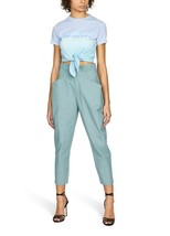 NWOT Isabel Marant Women&#39;s Casual Gubaia Cotton Green Pant Trouser Size L 42 - £64.59 GBP