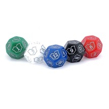 Mtg D12 Spin-Down Loyalty Counter Dice 5 Die Set Red White Black Green B... - £65.30 GBP