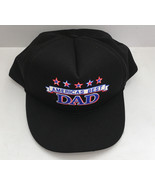 Vintage snapback hat black with Americas best DAD graphics front red whi... - $19.75